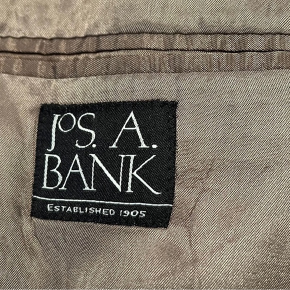 JOSEPH A. BANK MEN’S TAUPE & CHAMPAGNE WINDOW PANE WOOL & CASHMERE SPORT COAT/PO - Picture 11 of 13